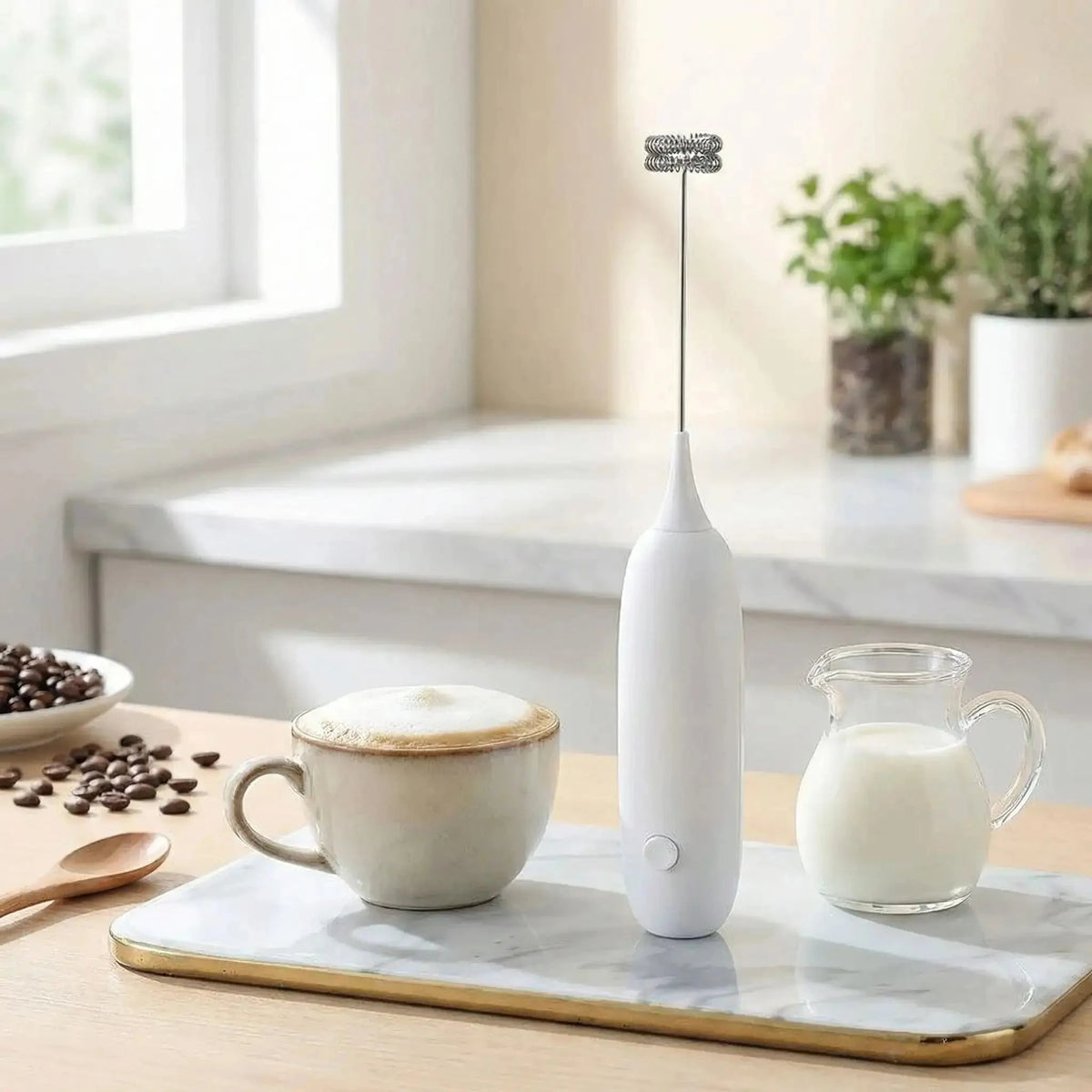 mousseur de lait Crèmalux variante blanc