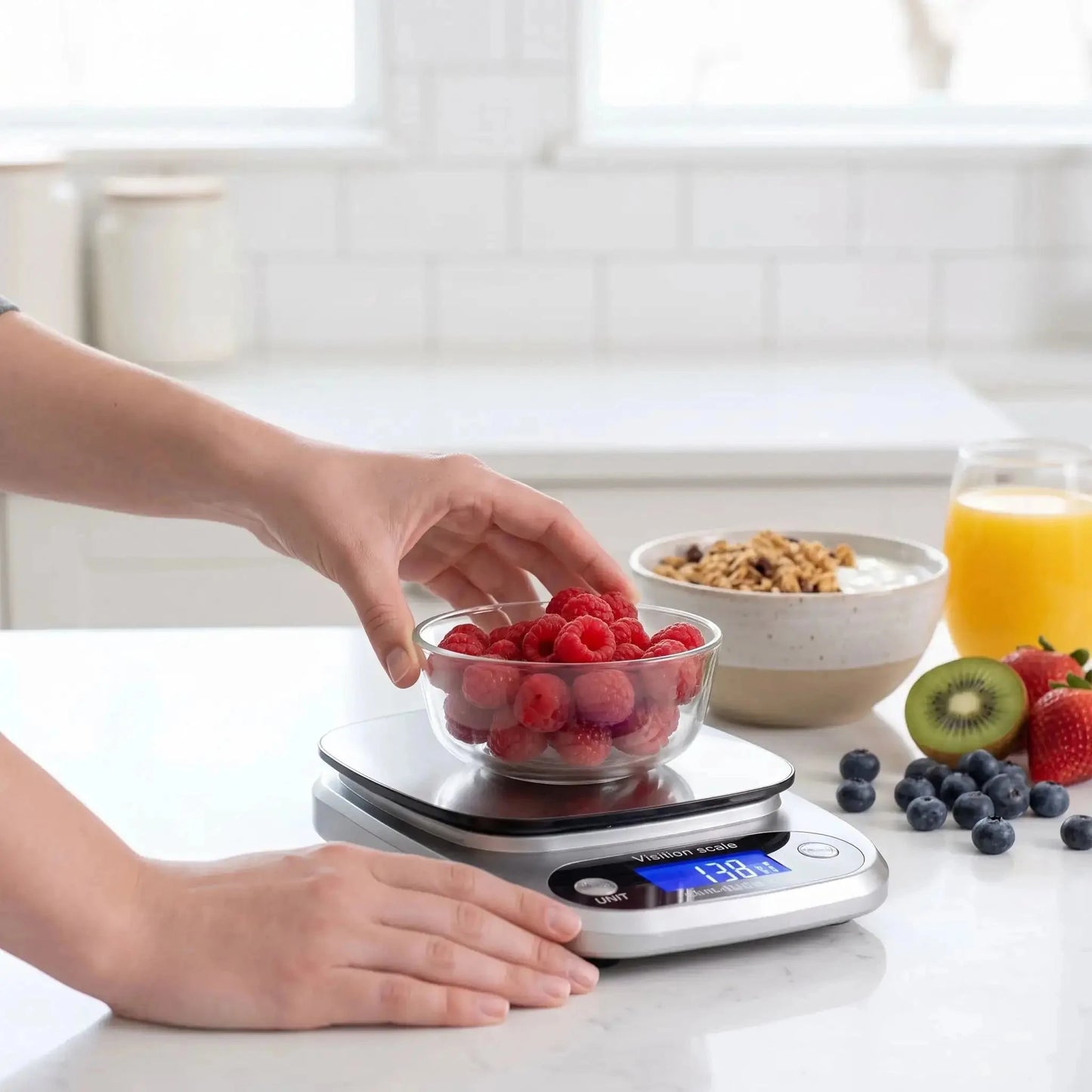 balance cuisine digitale precision pro pese framboise