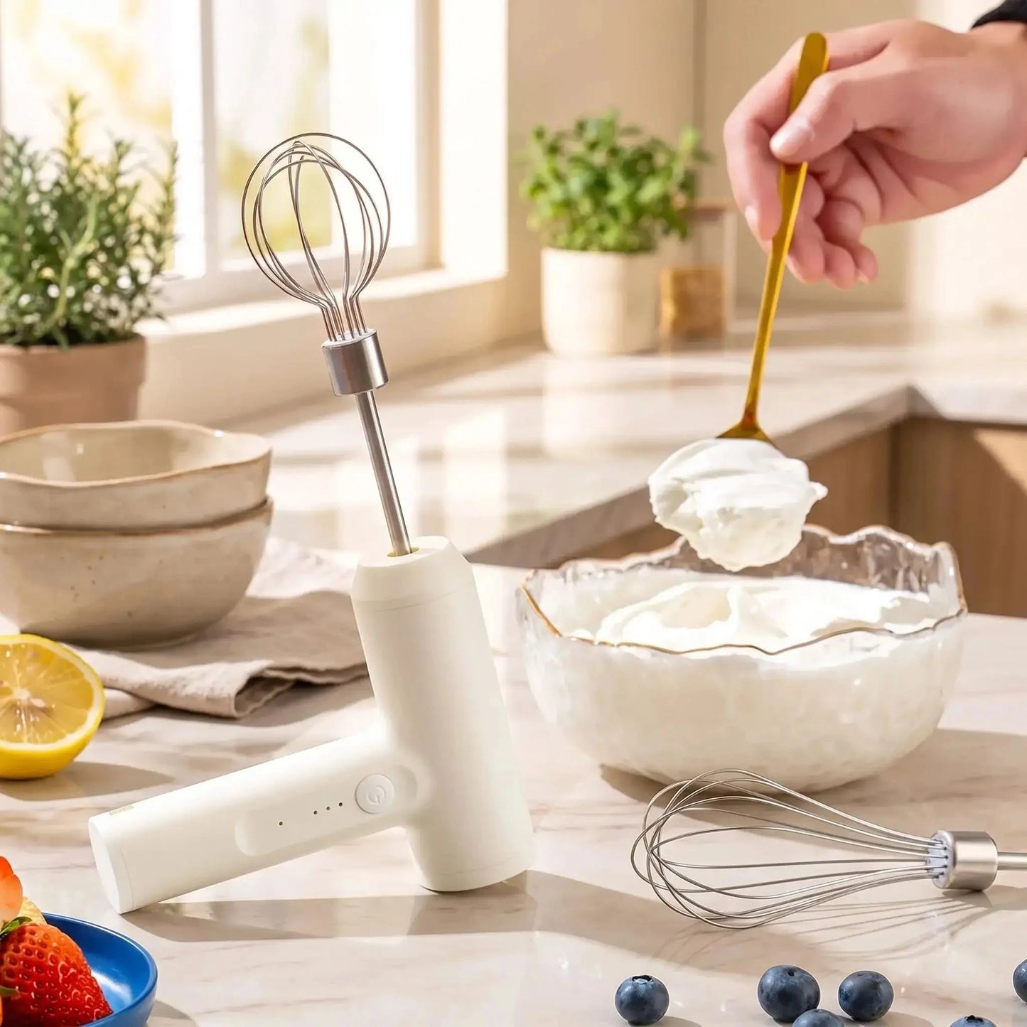 exemple mousse batteur electrique creamix