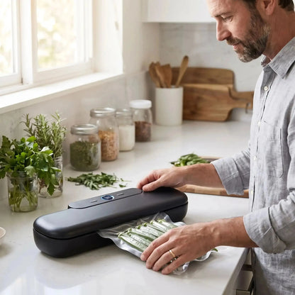homme qui utilise machine sous vide sealforce