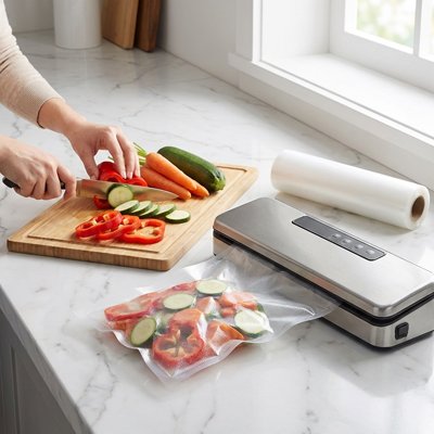 legume dans sac sous vide alimentaire freshguard