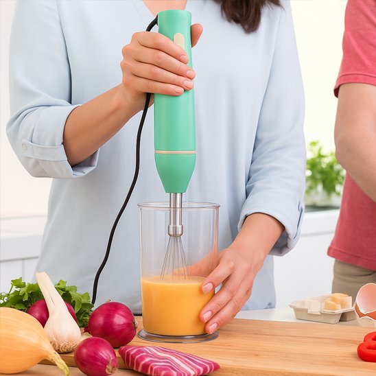 main utilise mixer plongeant blend&go