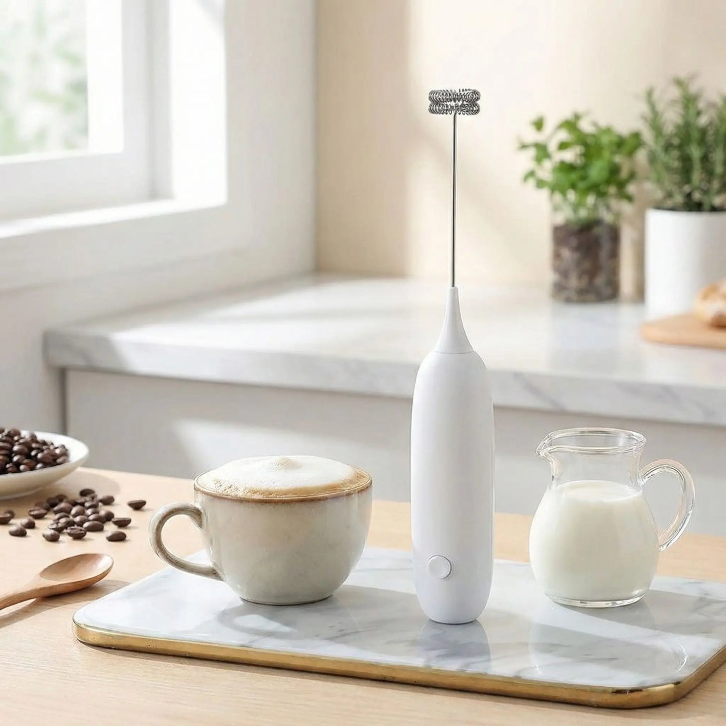 mousseur de lait Crèmalux variante blanc