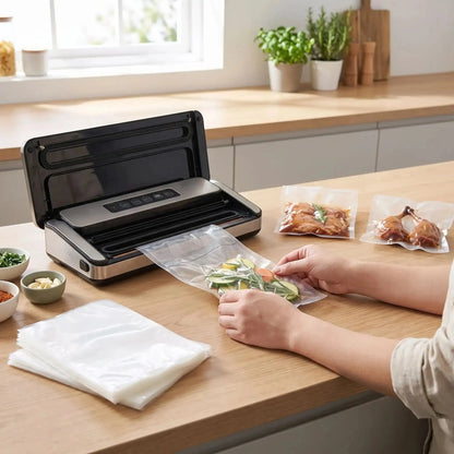 nourriture dans sac sous vide alimentaire vacpocket