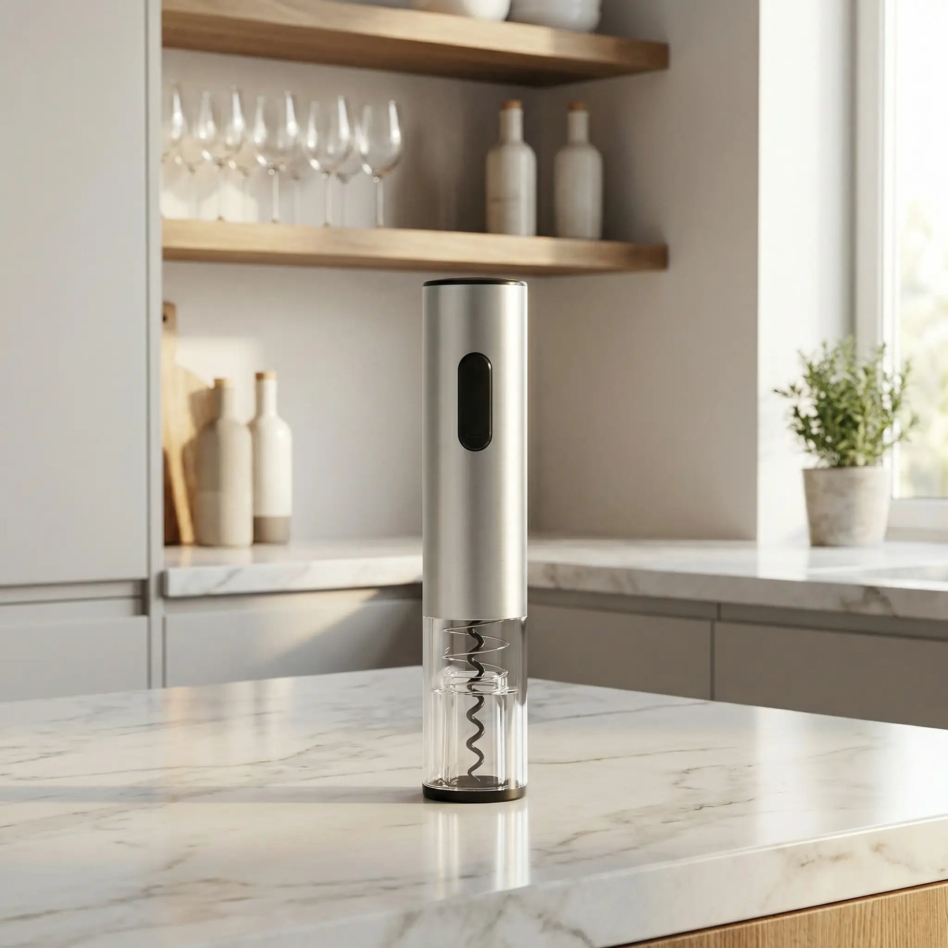 ouvre bouteille electrique caveo sur contoire