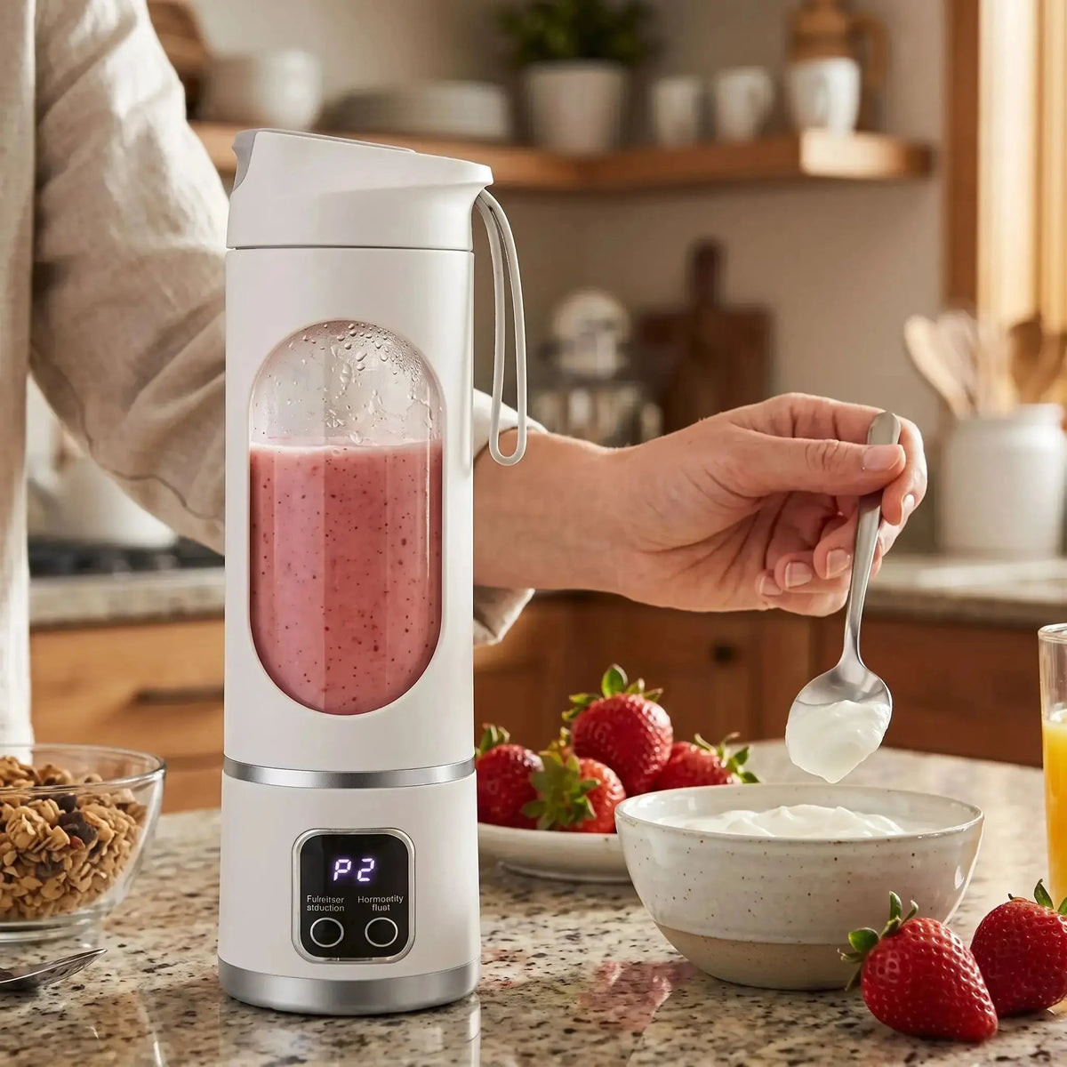 smoothie avec mixeur portable silkmix