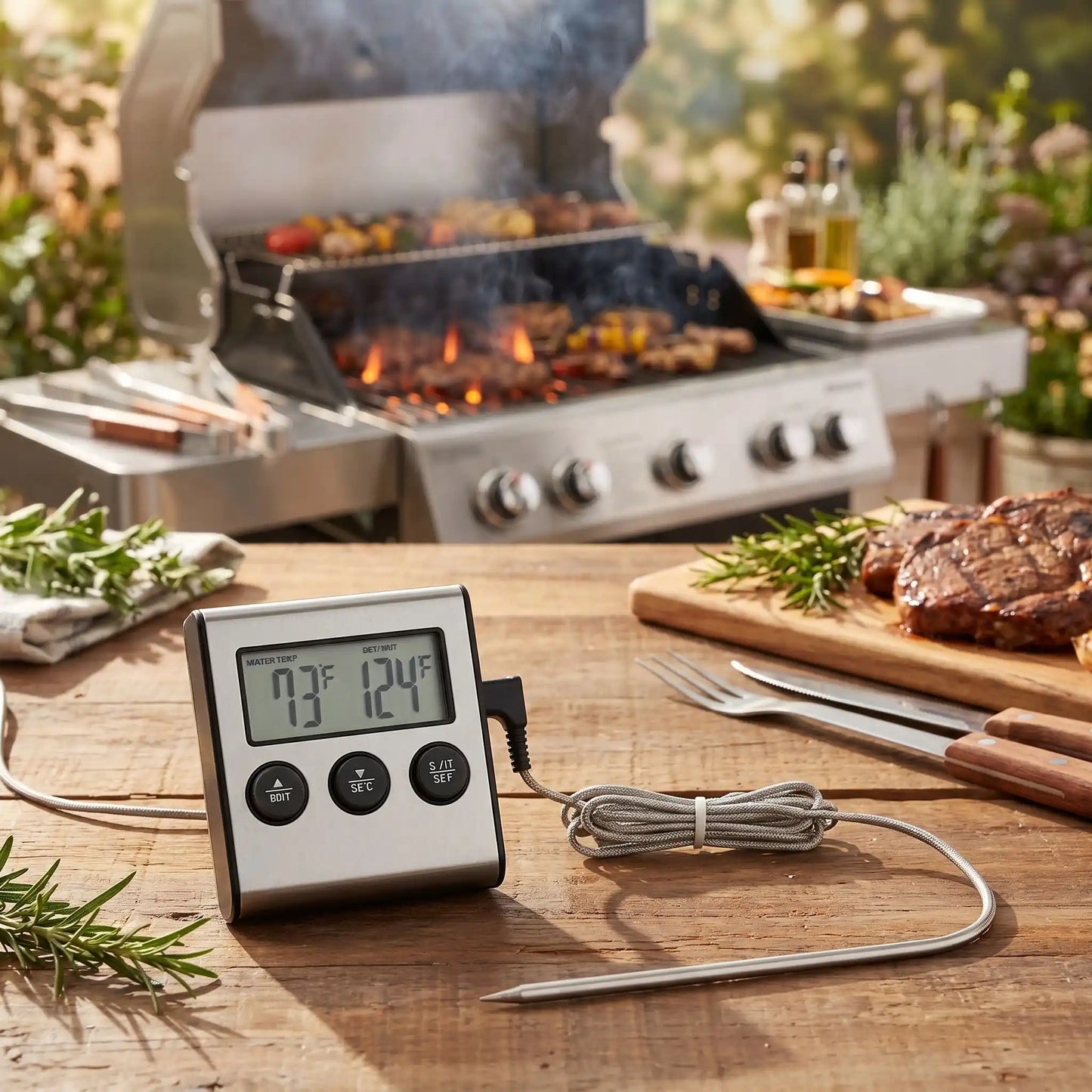 thermometre cuisine precis pro a coter BBQ