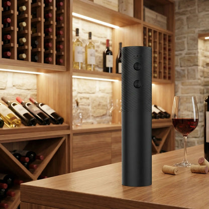 tire bouchon électrique UltraRapide dans cave vin