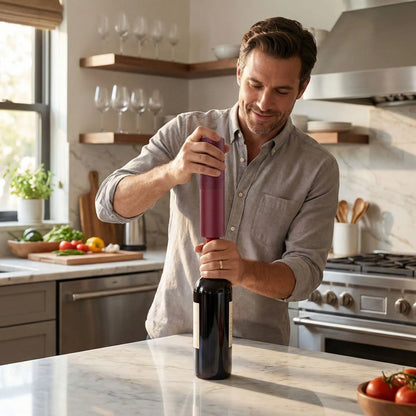 tire bouchon électrique UltraRapide homme ouvre vin
