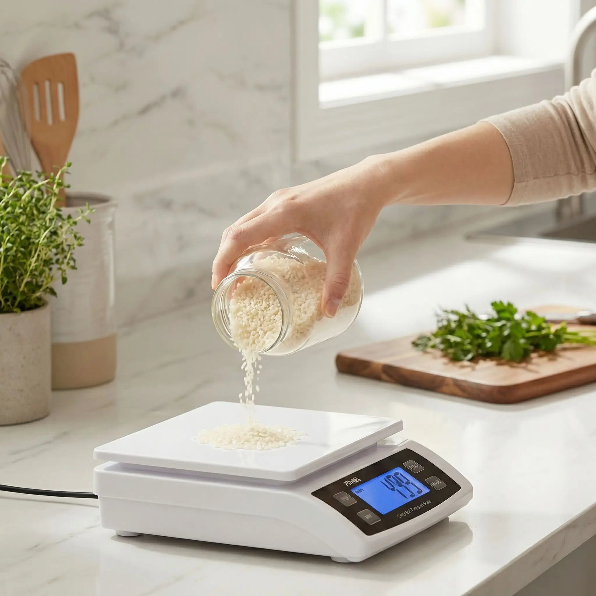 variante blanche balance de cuisine equilibra