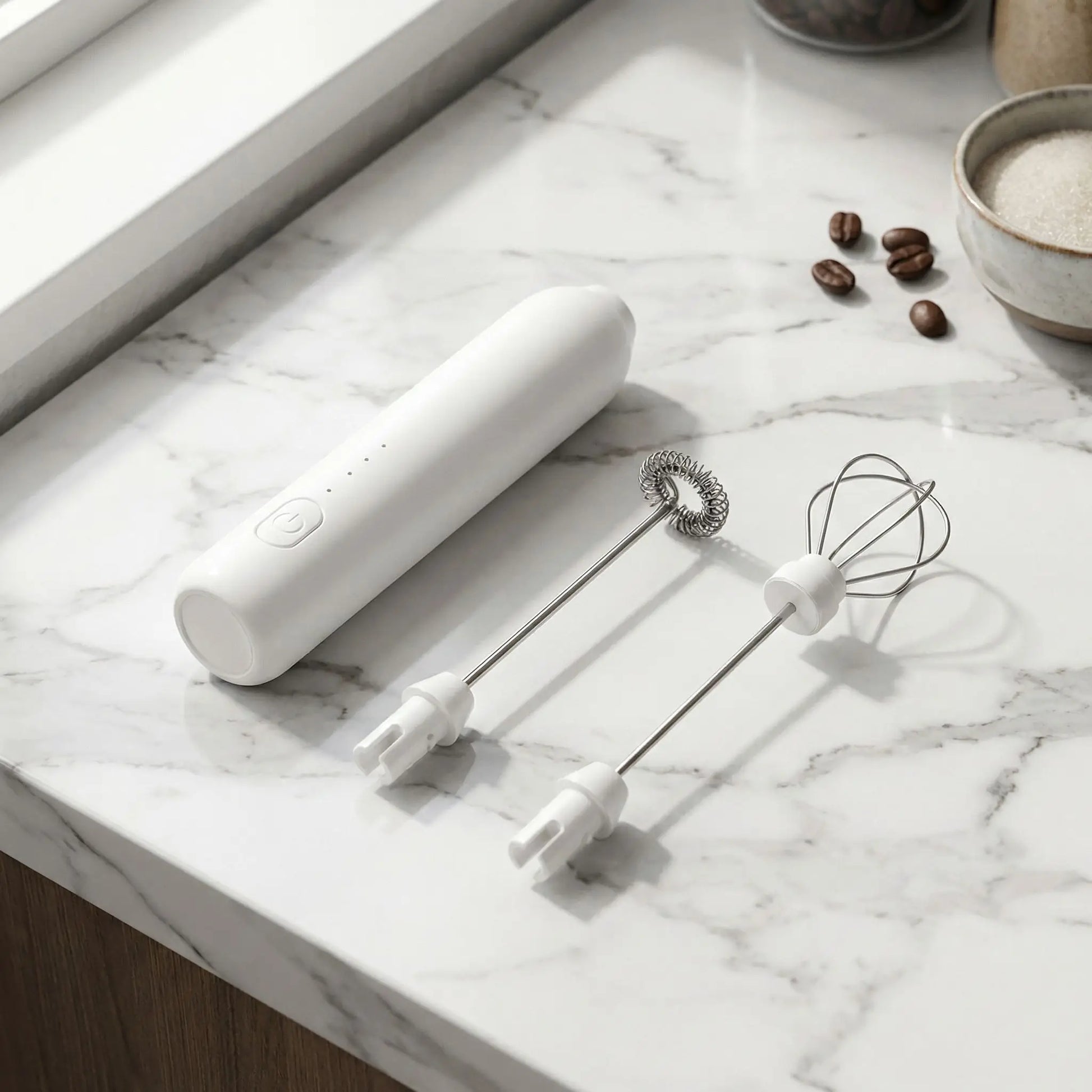 variante mousseur à lait électrique BaristaPro blanc